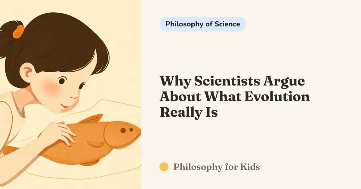 Why Scientists Argue About What Evolution Really Is — Philosophy for Kids